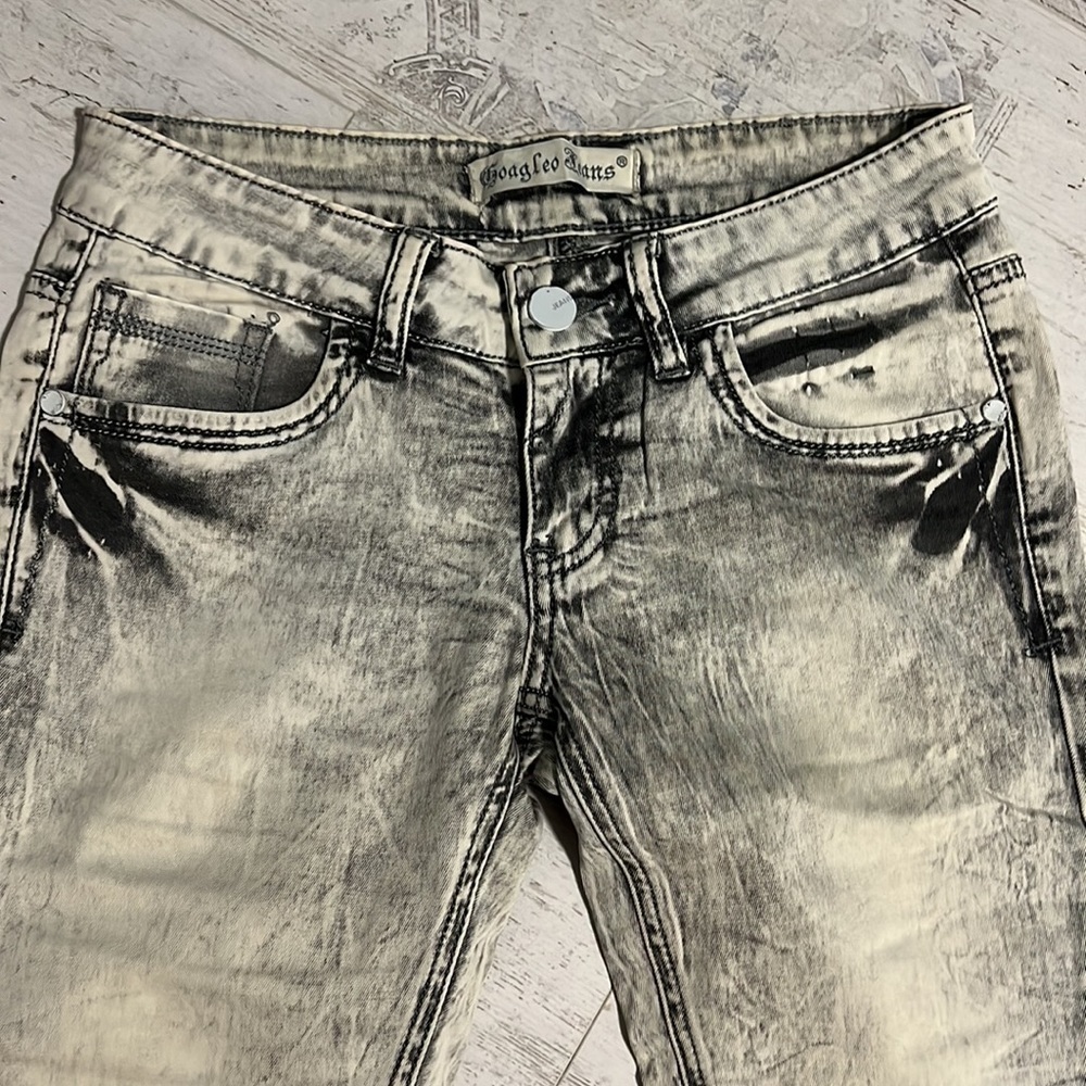 Goagleo Jeans Skinny Light Wash Rare size 27 - Picture 3 of 12